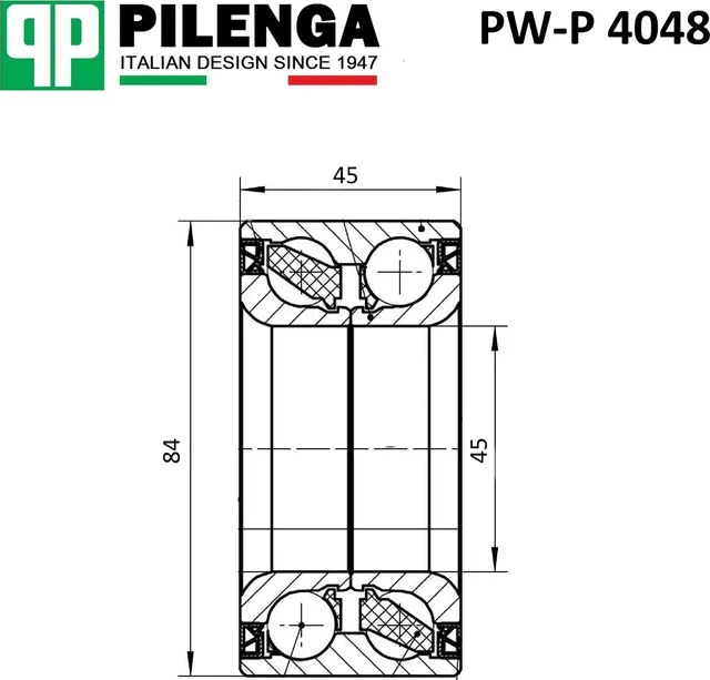 PILENGA Подшипник ступицы передней  TOYOTA Camry 2001-    CX7 2007- Pilenga. Артикул pw-p4048