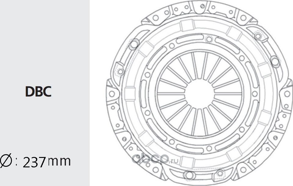 Корзина сцепления (Valeo). Артикул TYC20