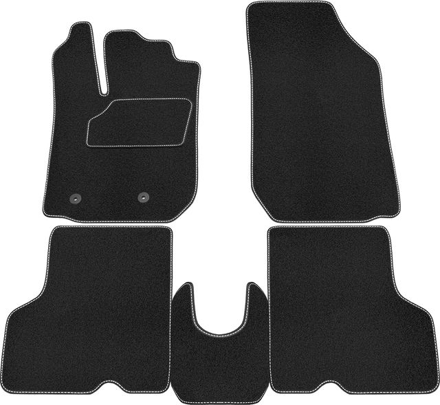 Коврики Rezkon ворсовые для салона Renault Kaptur 2016-2026. Артикул 2029035100