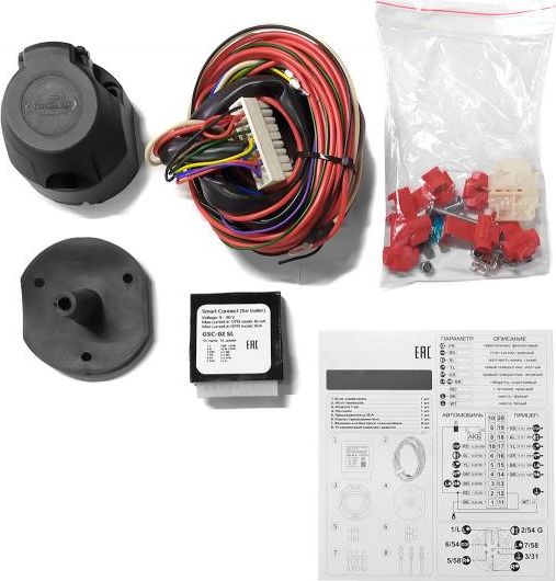 Блок согласования PT Group электрики фаркопа с розеткой Koffer (Smart Connect). Артикул UNI-00-991401.00