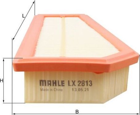 Воздушный фильтр Mahle-Knecht. Артикул LX 2813