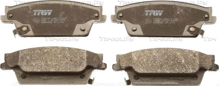 Тормозные колодки TRW. Артикул GDB4452