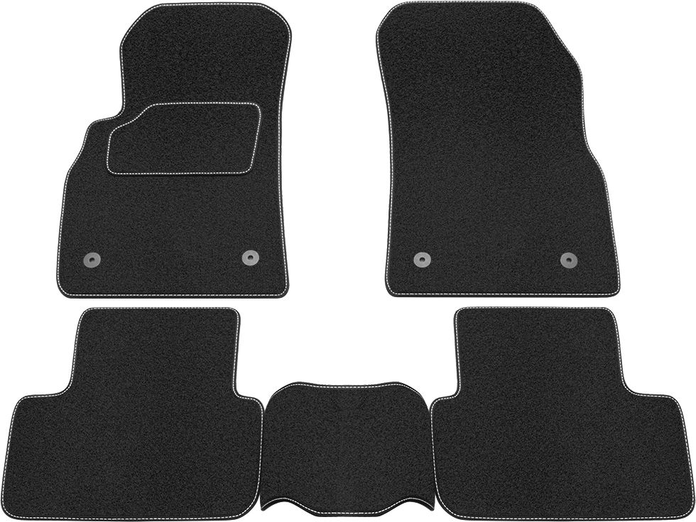 Коврики Rezkon ворсовые на резиновой основе для салона Chevrolet Cruze 2009-2015. Артикул 2512020100