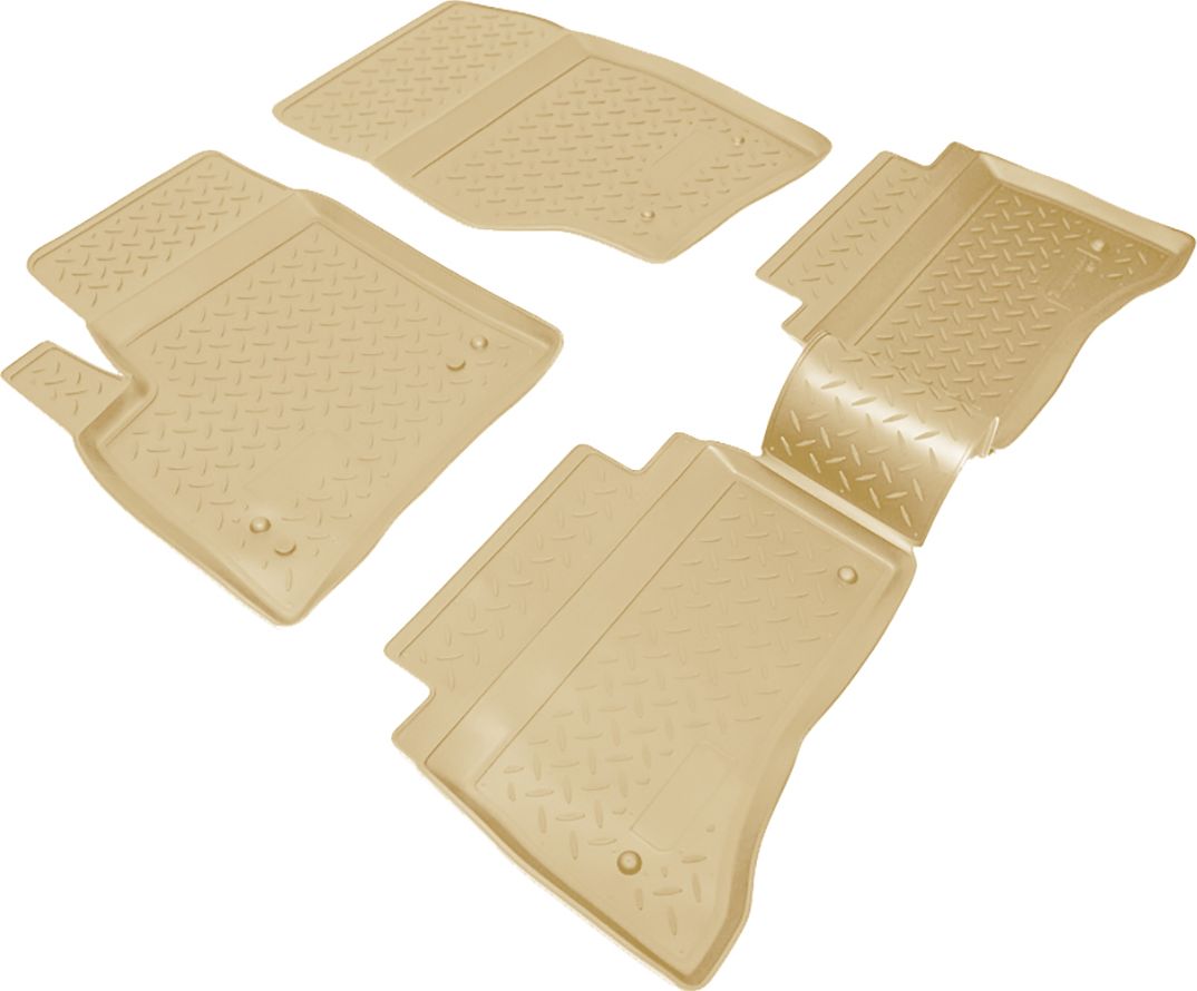 Коврики Норпласт для салона Porsche Cayenne I 2002-2009 БЕЖЕВЫЕ. Артикул NPL-Po-66-31-B