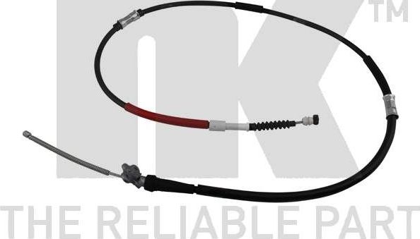 Трос ручника (тросик ручного тормоза) NK. Артикул 904584