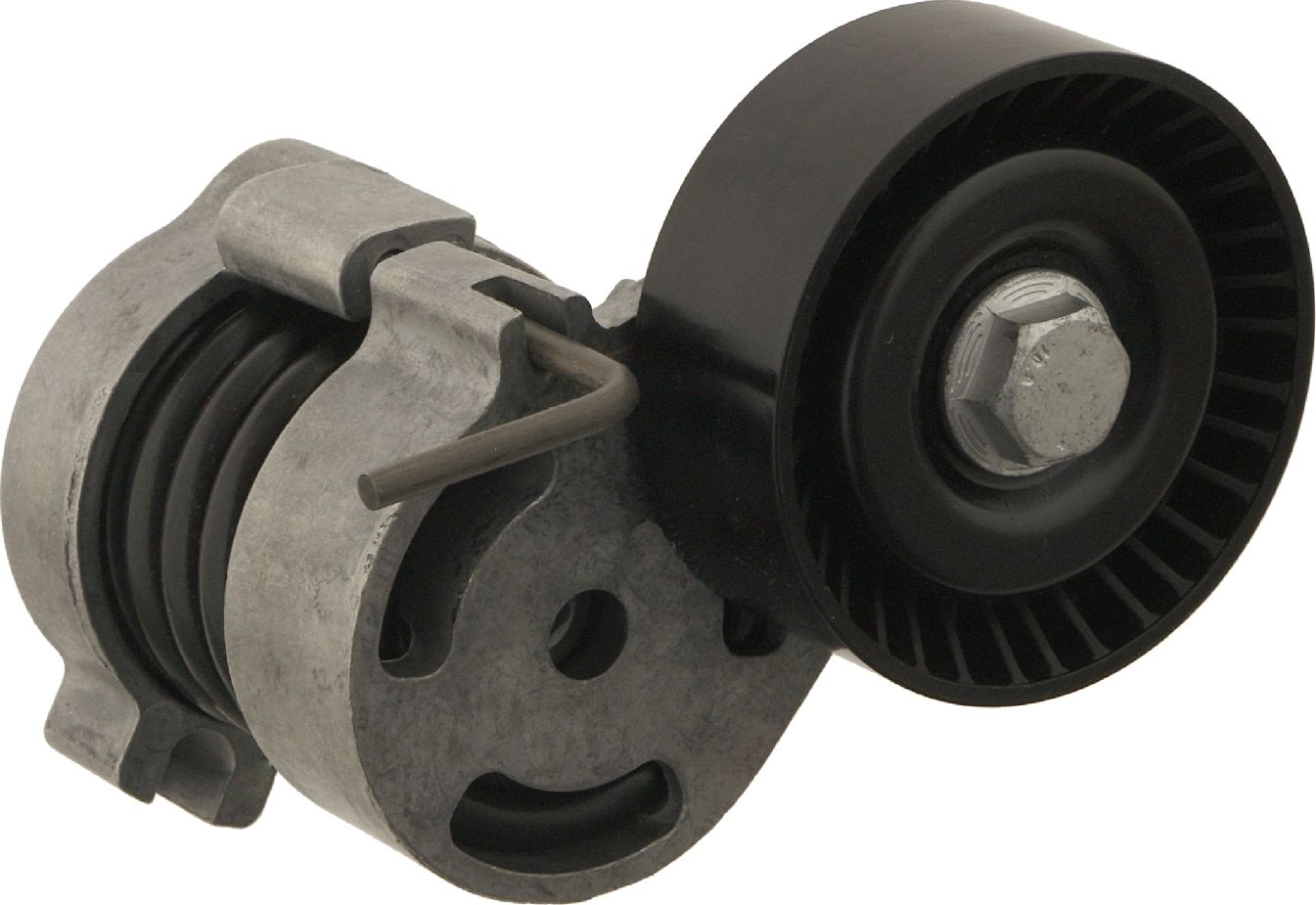 Натяжной ролик (натяжитель) приводного клинового зубчатого ремня Febi Bilstein (алюминий). Артикул 30121