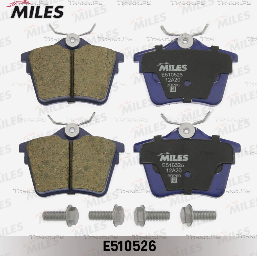Тормозные колодки Miles (Керамика). Артикул E510526