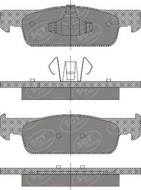 Тормозные колодки SCT-Germany. Артикул SP663