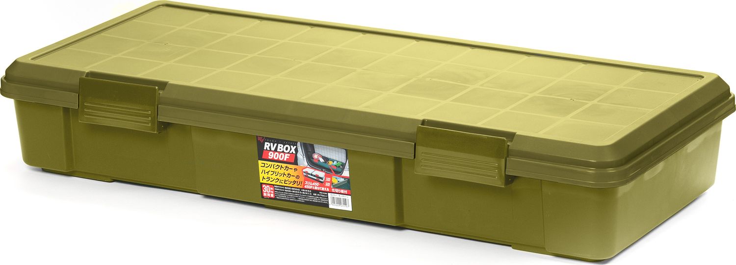 Ящик экспедиционный Iris Ohyama RV BOX 900F, 30 литров 90x40x15,5 см, Хаки. Артикул RV900FKH