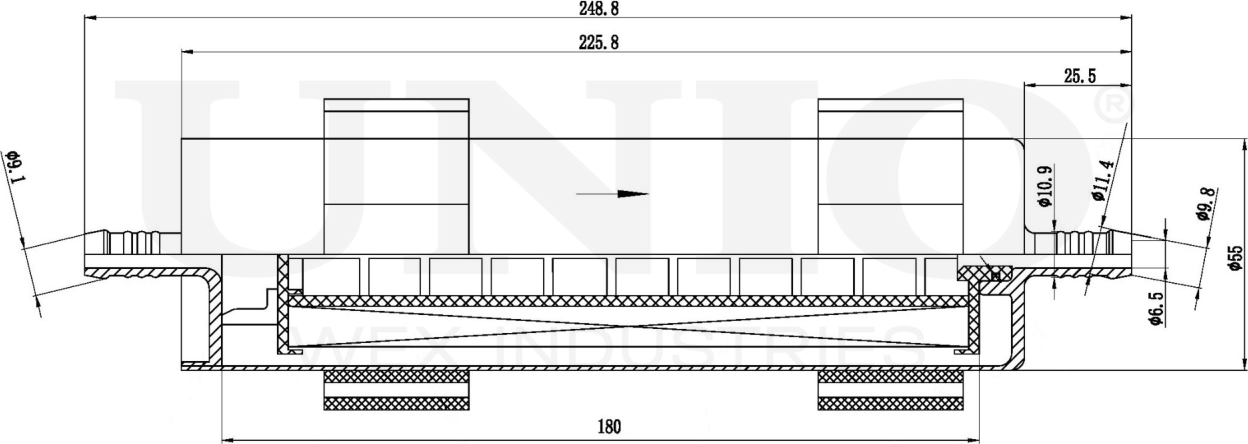 Фильтр топливный (Unio). Артикул FLT-50031