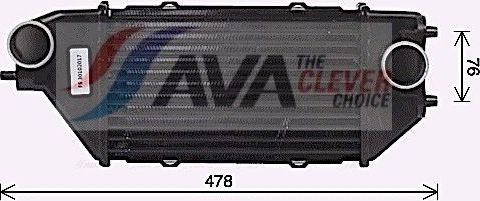 Интеркулер AVA для Honda FR-V 2005-2009. Артикул HD4319