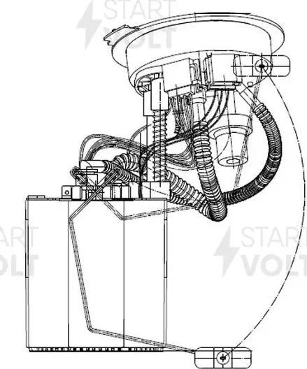 Бензонасос (топливный насос) StartVOLT для Audi A6 allroad III (C7) 2012-2016. Артикул SFM 1848