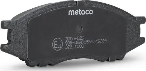 КОЛОДКИ ТОРМОЗНЫЕ ПЕРЕДНИЕ К-КТ (Metaco) Metaco. Артикул 3000029