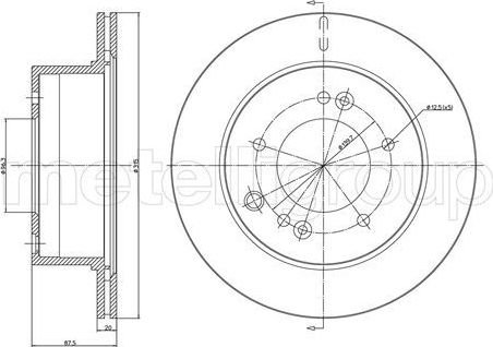 Тормозной диск Trusting задний для Kia Sorento I 2002-2011. Артикул DF1121