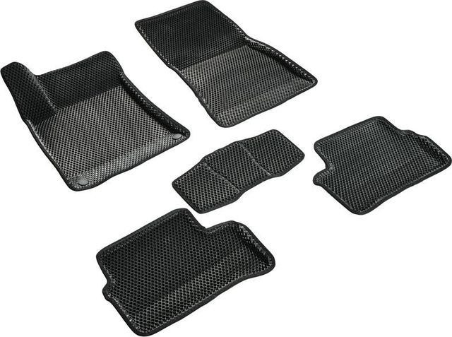 Коврики Seintex 3D EVA Ромб для салона Mercedes-Benz CLA-Класс C118 2019-2026 ЧЕРНЫЕ. Артикул 98144