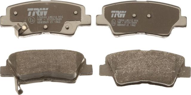 Тормозные колодки TRW задние для Hyundai Sonata VII (LF) 2014-2019. Артикул GDB3569