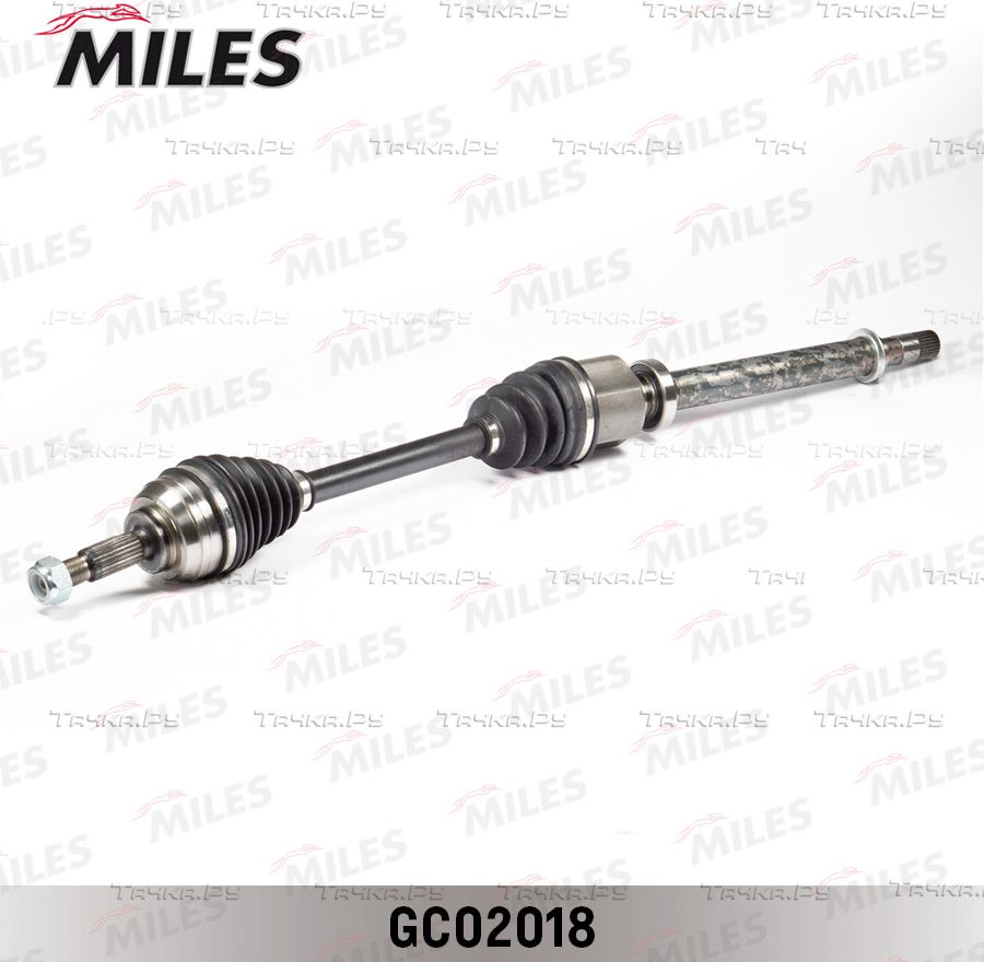Полуось (привод в сборе, приводной вал) Miles правая для BMW 3 IV (E46) 2000-2005. Артикул GC02018