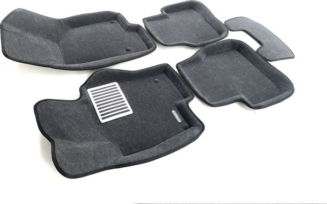 Коврики текстильные Euromat 3D Lux для салона Volkswagen Passat CC I 2008-2011 Темно-серые. Артикул EM3D-005412G