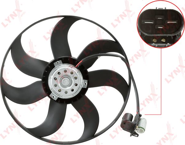 Вентилятор радиатора двигателя LYNXauto. Артикул RF-1884