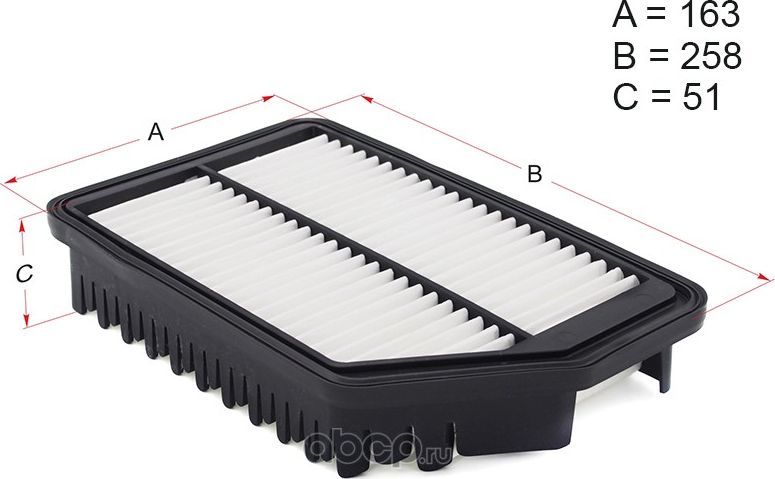 Фильтр воздушный KIA SPORTAGE/HYUNDAI IX35 10 (Hosu). Артикул HSAF0016