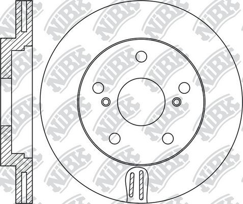 Тормозной диск NiBK. Артикул RN1775