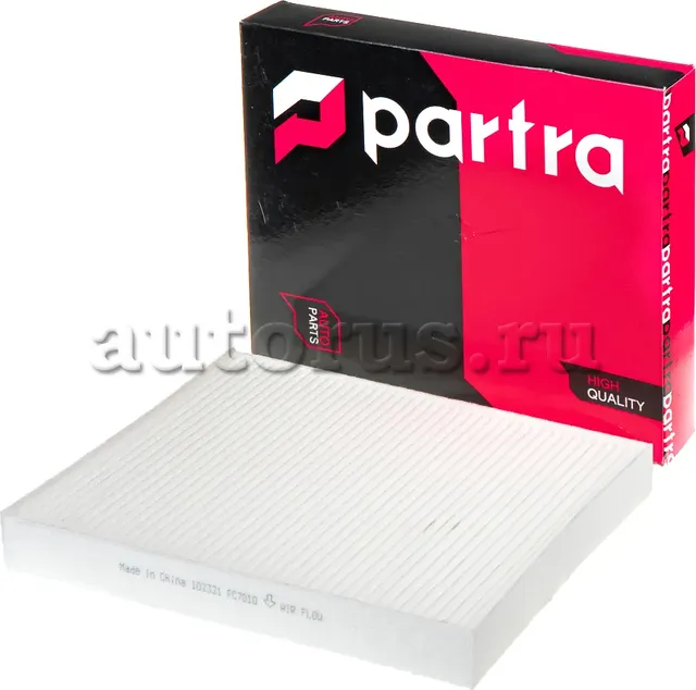 Фильтр салона стандарт (Partra). Артикул FC7010