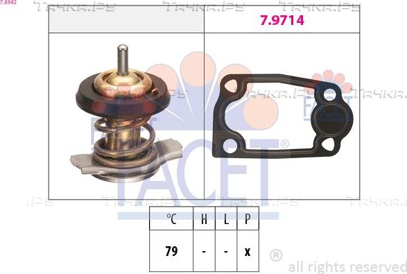 Термостат Facet Made in Italy - OE Equivalent для Fiat Ducato III 2006-2026. Артикул 7.8942