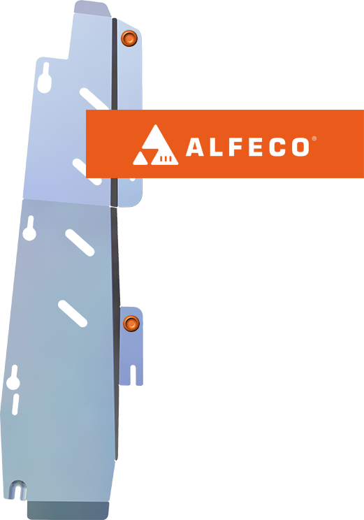 Защита алюминиевая Alfeco (4мм) для топливопровода Chery Tiggo 7 Pro Max 2022-2026. Артикул ALF.02.34 AL4