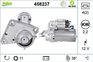 Стартер (в сборе) Valeo VALEO RE-GEN REMANUFACTURED для Citroen C3 II 2010-2016. Артикул 458237