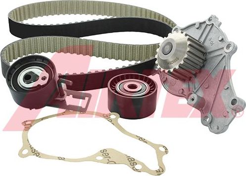 Помпа (водяной насос) с комплектом ремня ГРМ Airtex для Mazda 5 II (CW) 2010-2015. Артикул WPK-167802