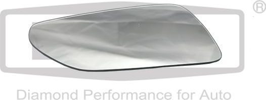 Зеркальное стекло бокового зеркала DPA правое для Skoda Octavia A5 2004-2013. Артикул 88570719602