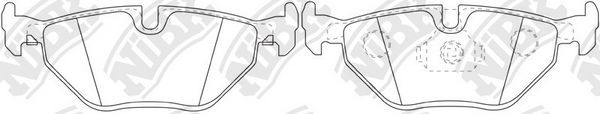 Тормозные колодки NiBK. Артикул PN0028W
