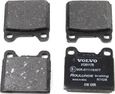 Тормозные колодки Volvo. Артикул 31261185