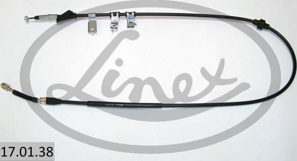 Трос ручника (тросик ручного тормоза) Linex. Артикул 17.01.38