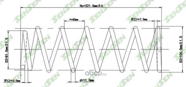 SCP10139 Пружина подвески задней TOYOTA COROLLA 01 (Sensen). Артикул SCP10139