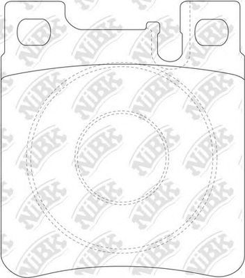 Тормозные колодки NiBK. Артикул PN0030