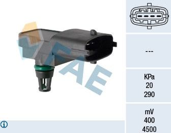 Датчик абсолютного давления (ДАД, MAP) FAE. Артикул 15181