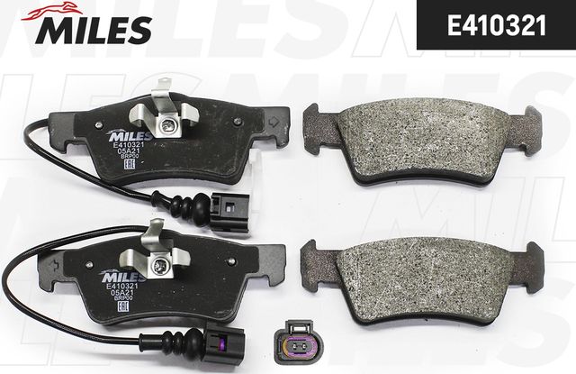 Тормозные колодки Miles (Low-Metallic). Артикул E410321