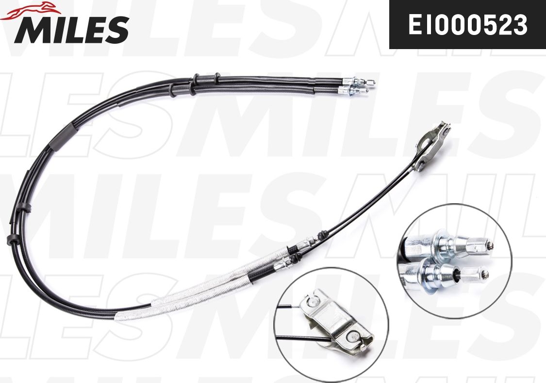 Трос ручника (тросик ручного тормоза) Miles. Артикул EI000523