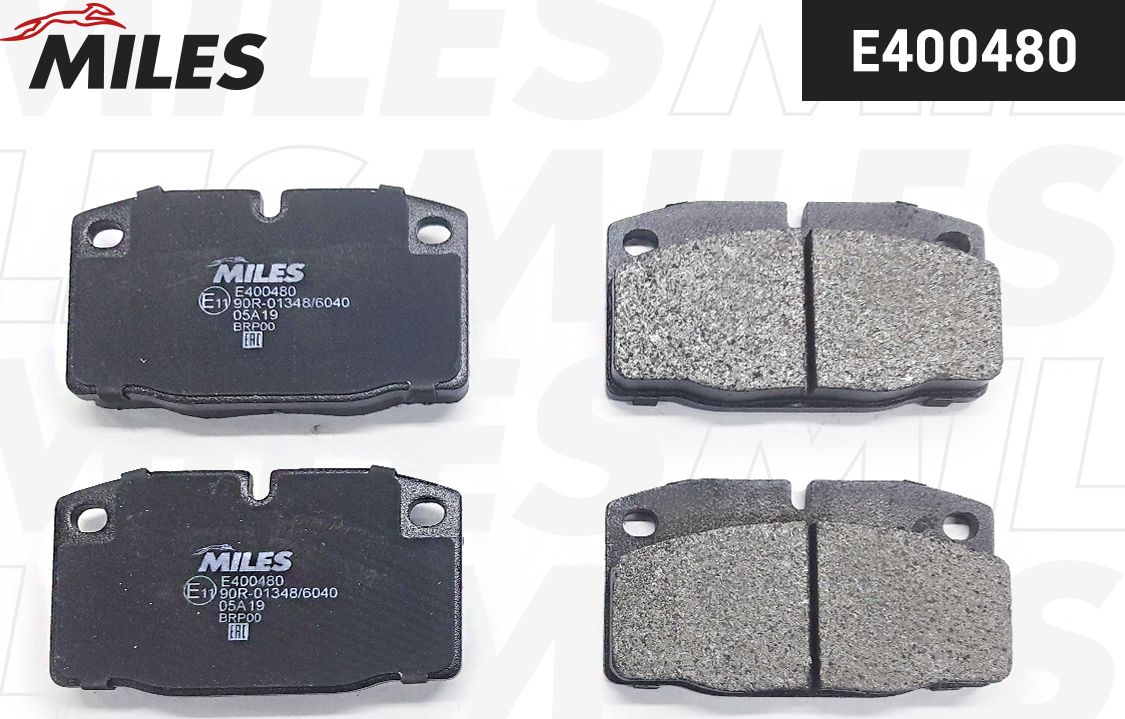 Тормозные колодки Miles (Low-Metallic) передние для Opel Ascona B 1978-1981. Артикул E400480