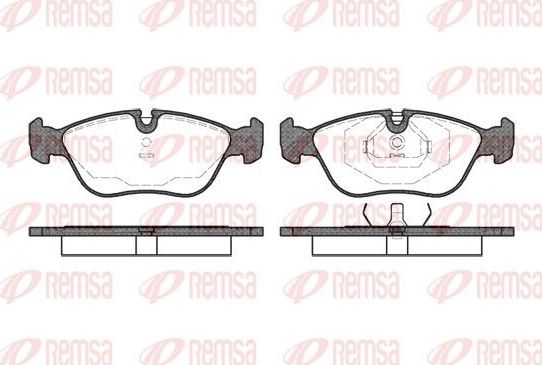 Тормозные колодки Remsa передние для Volvo C70 I 1997-2005. Артикул 0446.00