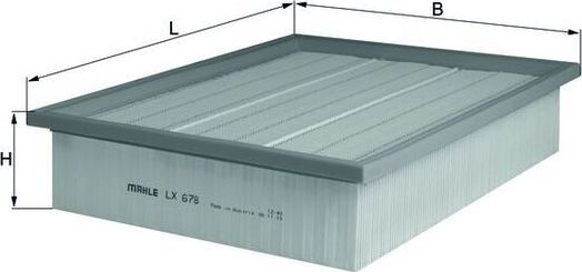 Воздушный фильтр Mahle-Knecht. Артикул LX 678
