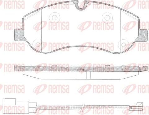Тормозные колодки Remsa. Артикул 1520.02