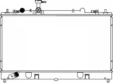 Радиатор охлаждения двигателя Sakura. Артикул 3301-2006
