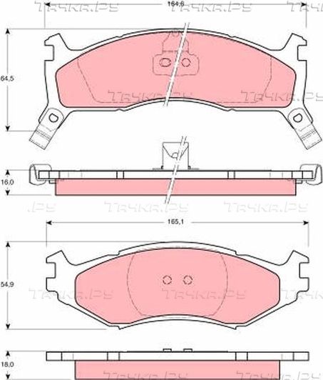 Тормозные колодки TRW. Артикул GDB1158