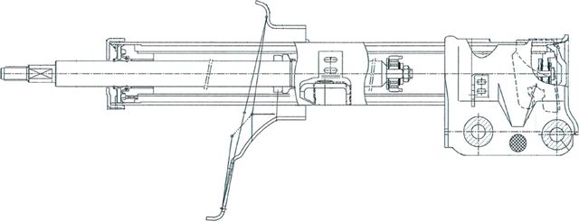 Амортизатор CTR передний левый для Hyundai Santa Fe I 2001-2006. Артикул GY0817G