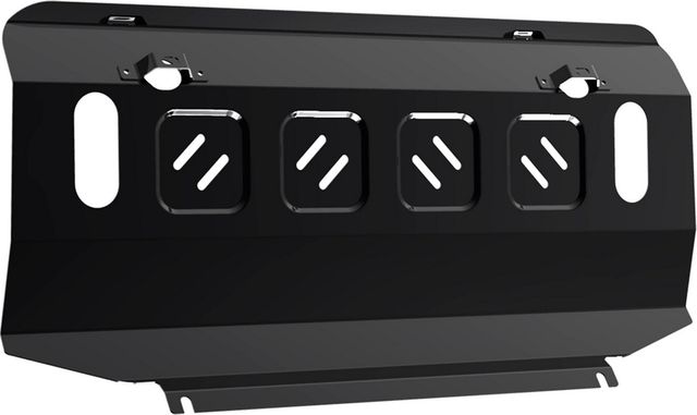 Защита АвтоБРОНЯ для радиатора Mitsubishi Pajero IV 2006-2026. Артикул 111.04012.1