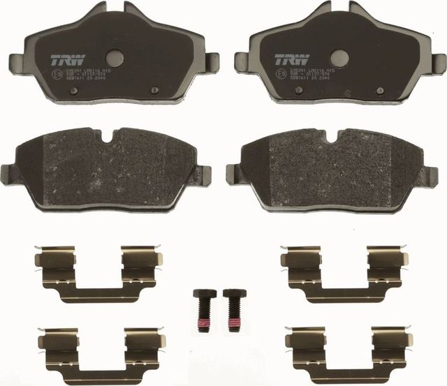 Тормозные колодки TRW COTEC передние для MINI Hatch II (R56) 2006-2013. Артикул GDB1611