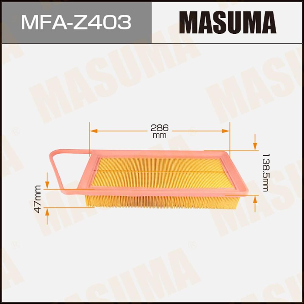Воздушный фильтр Masuma. Артикул MFA-Z403