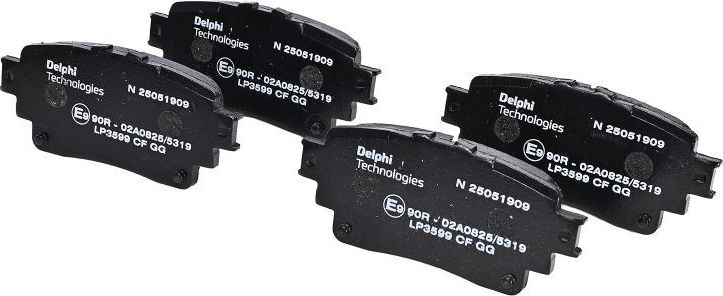 Тормозные колодки Delphi (Low-Metallic). Артикул LP3599